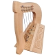 Muzikkon O'Carolan Harp, 5 String Lacewood Knotwork