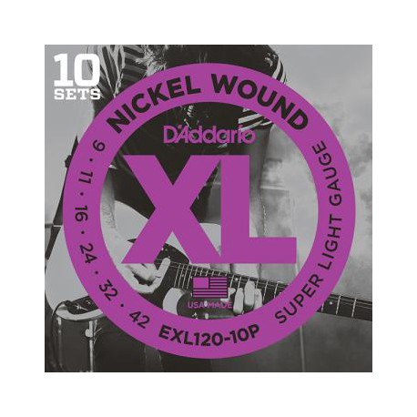 D'Addario EXL 120-10P