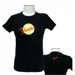 T-Shirt Fender Ladies Spotlight, black, large
